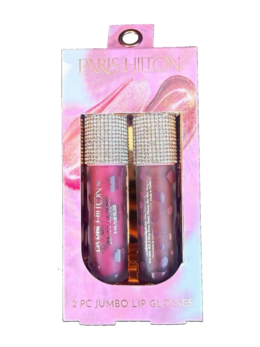 Paris Hilton 2‑Piece Jumbo Lip Gloss Set - Pink Shades (new)